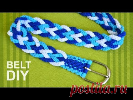 How to Make a Macrame trouser belt or strap for bag, guitar etc.