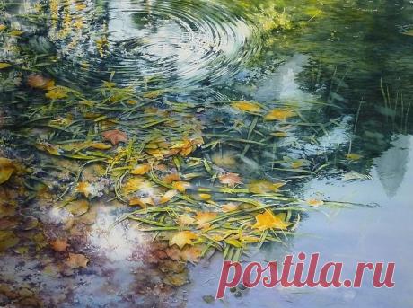 Художник Abe Toshiyuki. Акварели, как полёт бабочки