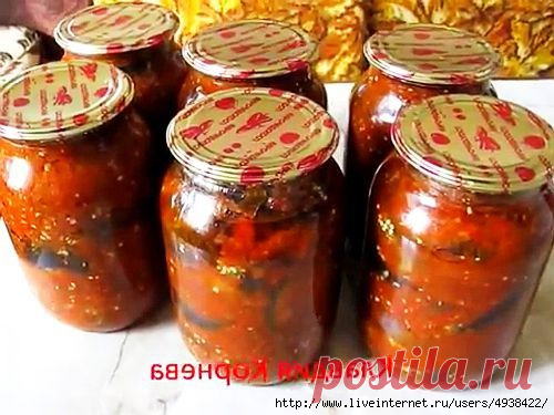 Закуска «Кобра» из синеньких. Заготовки на зиму.