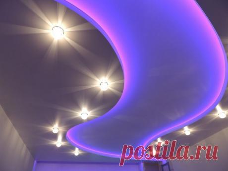 Светящийся потолок: как и из чего сделать