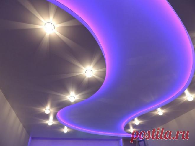 Светящийся потолок: как и из чего сделать
