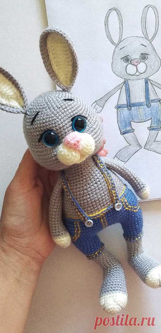 PDF Зайка Пьер крючком. FREE crochet pattern; Аmigurumi animal patterns. Амигуруми схемы и описания на русском. Вязаные игрушки и поделки своими руками #amimore - большой заяц, зайчик, кролик, зайчонок, зайка, крольчонок.