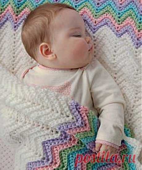 Pastel Rainbow Baby Blanket | AllFreeCrochet.com