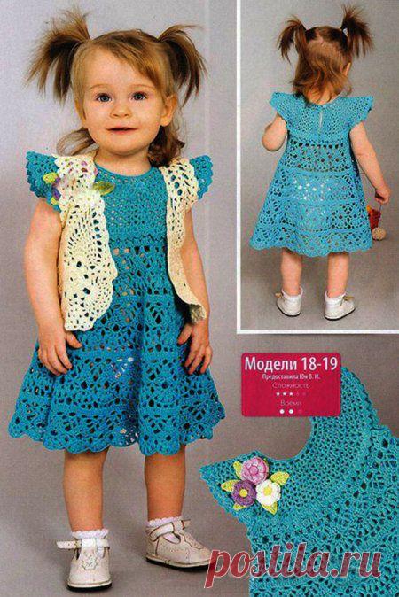 Платье для девочки крючком и болеро » Сайт "Ручками" - делаем вещи своими руками