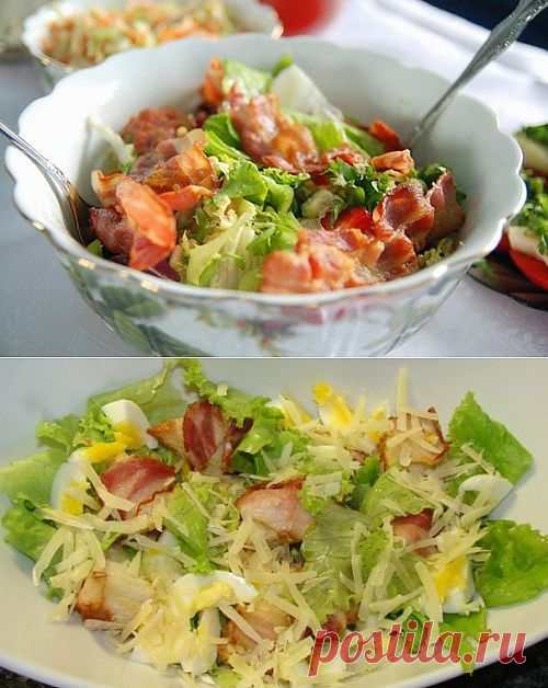Рецепты салатов с беконом: 5 вкусных и быстрых перекусов / Простые рецепты