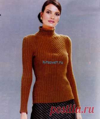 Вязание женского свитера с диагональным узором - Хитсовет Вязание женского свитера с диагональным узором. Стильный женский свитер с бесплатным описанием вязания. Вам потребуется: 250 (300; 300; 350; 400) г пряжи Highland Alpaca (50% альпака, 50% шерсть, 50 г/250 м) № 07304 коричневого цвета. Спицы и круговые спицы № 3,5-4 с тросиком длиной 40 см.