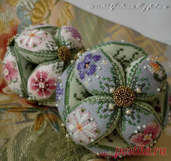 ВЫШИВАЕМ ШАРИКИ Just Nan Ball НА НОВОГОДНИЙ ПРАЗДНИК