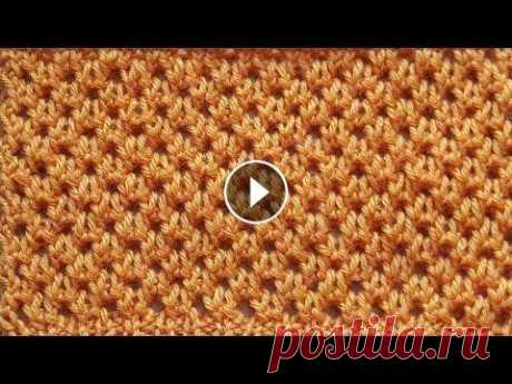 Ажурная сетка спицами для кардигана, топа, маечки, туники . Ажурная сетка спицами для кардигана, топа, маечки, туники, кофты. Другие узоры спицами по ссылке https://www.youtube.com/playlist?list=PLBKsPDnEZEv70L...