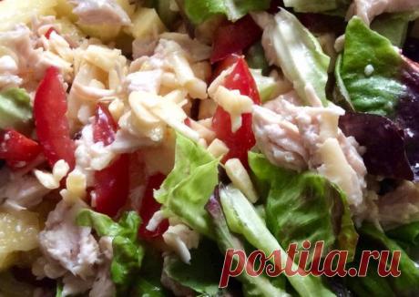 (7) Салат из отварной курицы с ананасом - пошаговый рецепт с фото. Автор рецепта Елена 🌳 . - Cookpad