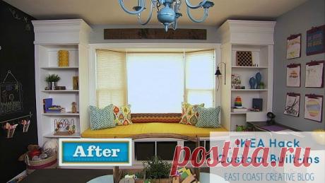 IKEA Hack- Custom Built-in Shelves {Knock It Off DIY Project} - East Coast Creative Blog