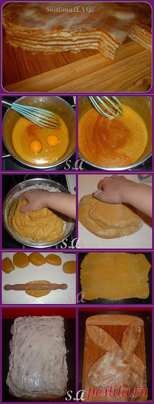Коржи медовые,очень вкусные.