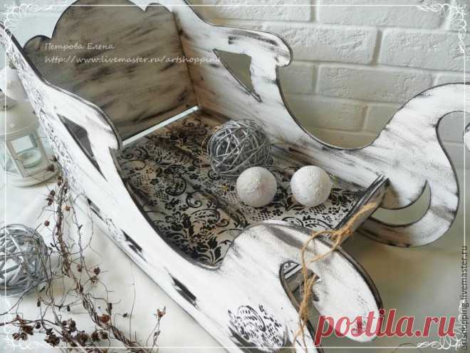 Декорируем сани для фотосессий - Ярмарка Мастеров - ручная работа, handmade