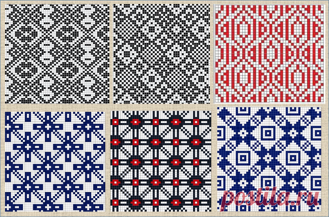 100 простых схем для жаккарда - вязание спицами | ЖАККАРДос | Яндекс Дзен