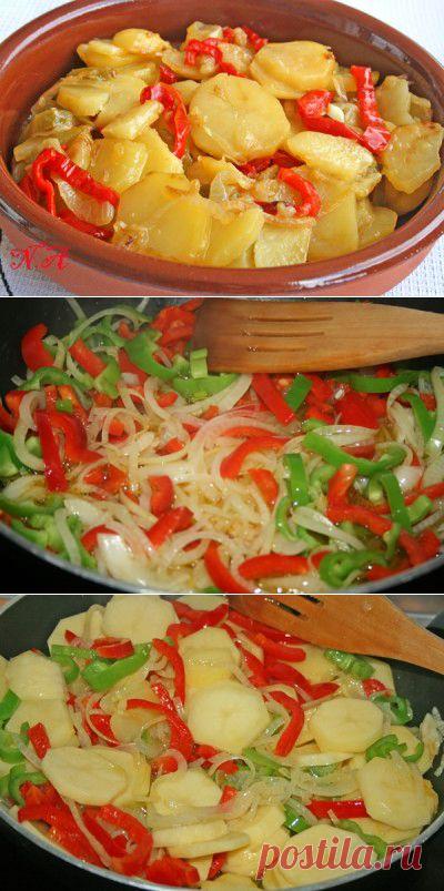 Картофель по-испански-Patata a lo pobre