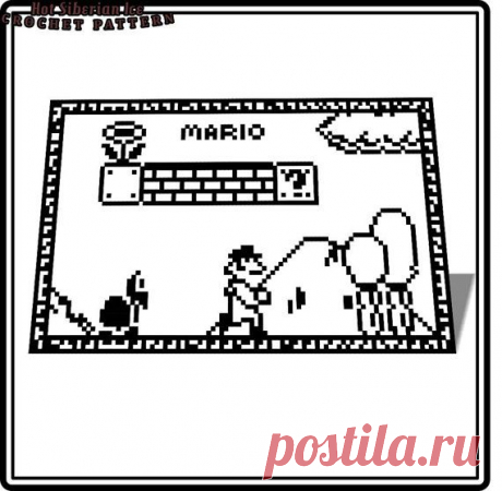 Схема для вязания крючком Марио Паттерн Схема от HotSiberianIce