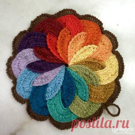Коврик или прихватка по одной схеме. Крючком. Схемы. / Обсуждение на LiveInternet - Российский Сервис Онлайн-Дневников