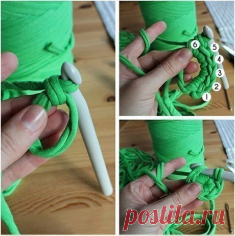 Корзина из трикотажной ткани