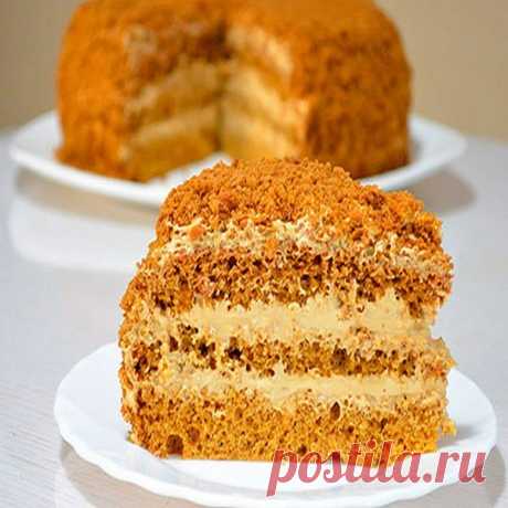 Медовик со сливочным кремом