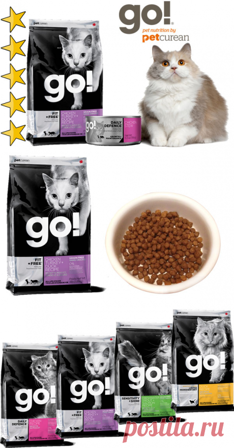 Корм для кошек Go (Гоу): обзор, виды, состав, отзывы