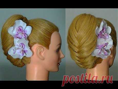 Прическа с плетением &quot;рыбий хвост&quot;. Fishtail Braid. Long Hair Tutorial - YouTube