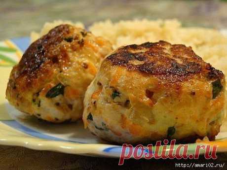 Котлеты из курицы с морковкой.