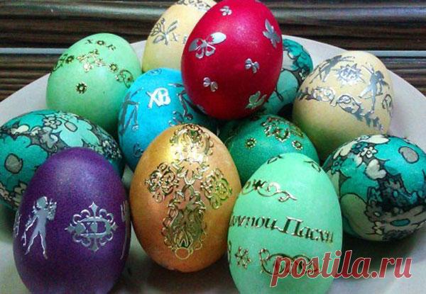 Три способа оригинального раскрашивания пасхальных яиц
