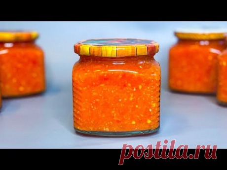 Такую АДЖИКУ готова Есть ТОННАМИ! Рецепт аджики &quot;Кобра&quot;!