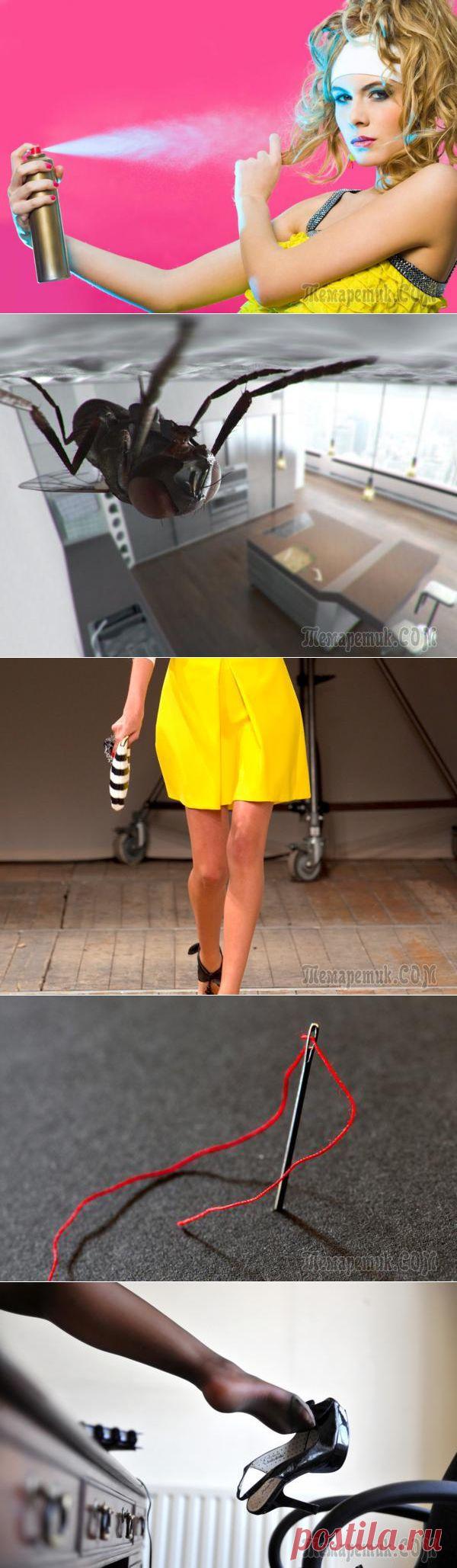 Необычные способы применения лака для волос1. Очистить одежду от шерстиЧто делать, если надо срочно выходить из дома, а на любимой кофточке всю ночь спал не менее любимый кот? Просто сбрызните щетку лаком для волос и проведите ею по ткани: вся шерсть останется на щетке. Также можно сбрызнуть лаком саму вещь, тогда шерсть или волосы можно будет легко убрать даже рукой.