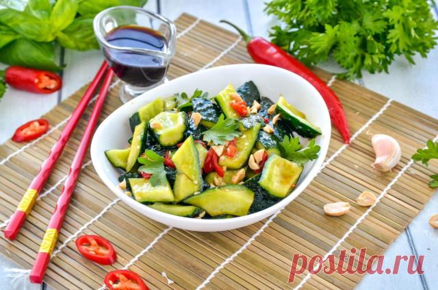 Битые огурцы по корейски с арахисом салат рецепт фото пошагово и видео - 1000.menu