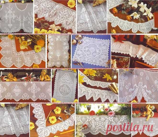 Филейное вязание крючком для Пасхи