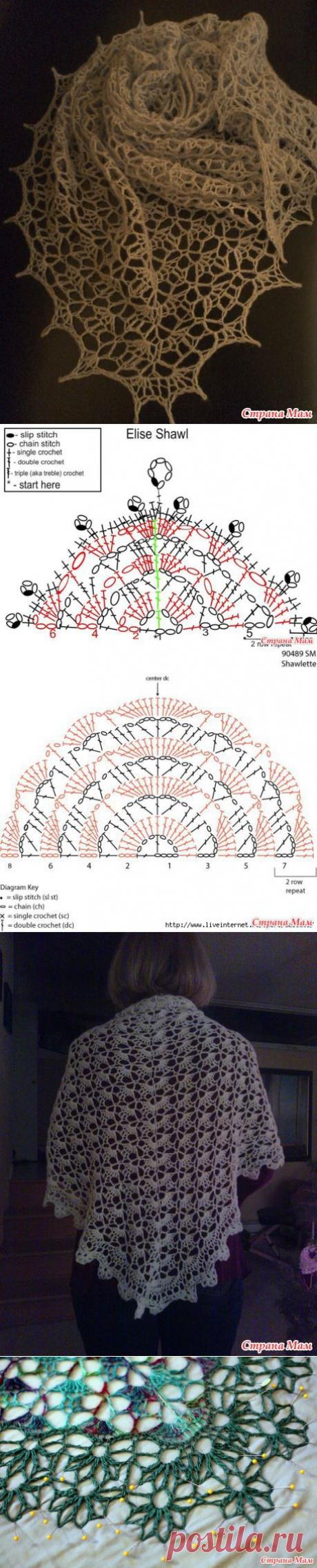 "Для Элизы" и "Южная бухта" - две шали крючком. Быстро, экономно и красиво! - Вязание - Страна Мам