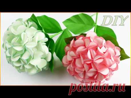 NEW!🔥3D Paper Flowers🌸Paper Hydrangea DIY/3D origami