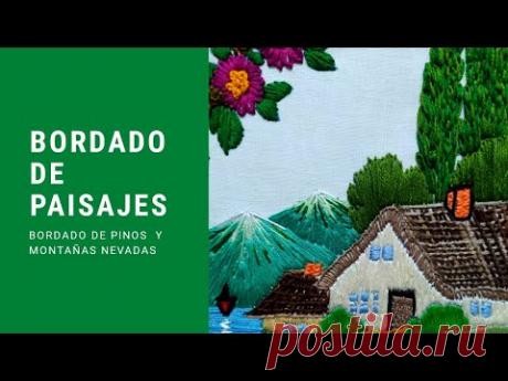 TECHNIKA HAFTU KRAJOBRAZU JAK HAFTOWAĆ PINKI I ŚNIEŻNE GÓRY