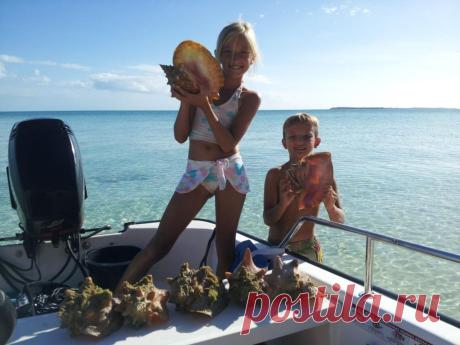Fishing in the Bahamas: Women and children first