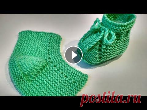 Пинетки спицами. Простые пинетки для начинающих На этом видео я покажу как связать простые пинетки на двух спицах. Эти простые пинетки спицами отлично подойдут для начинающих вязальщиц в качестве ба...