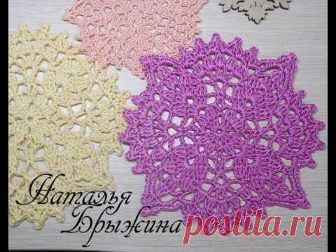Маленькая квадратная салфетка. Мастер-класс.
