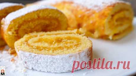 Рецепт Очень ПРОСТОГО И ВКУСНОГО Рулета. Тесто просто идеальное.🤤❤️ | Ольга Матвей | Готовить Просто | Яндекс Дзен