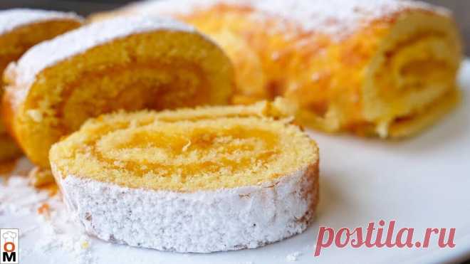 Рецепт Очень ПРОСТОГО И ВКУСНОГО Рулета. Тесто просто идеальное.🤤❤️ | Ольга Матвей | Готовить Просто | Яндекс Дзен