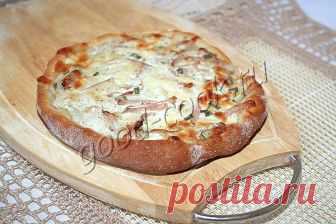 кефирная лепешка с сыром, луком и ветчиной. Рецепт приготовления