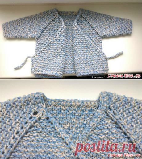 Вязанная кофта-распашонка (размер 56-62) — HandMade
