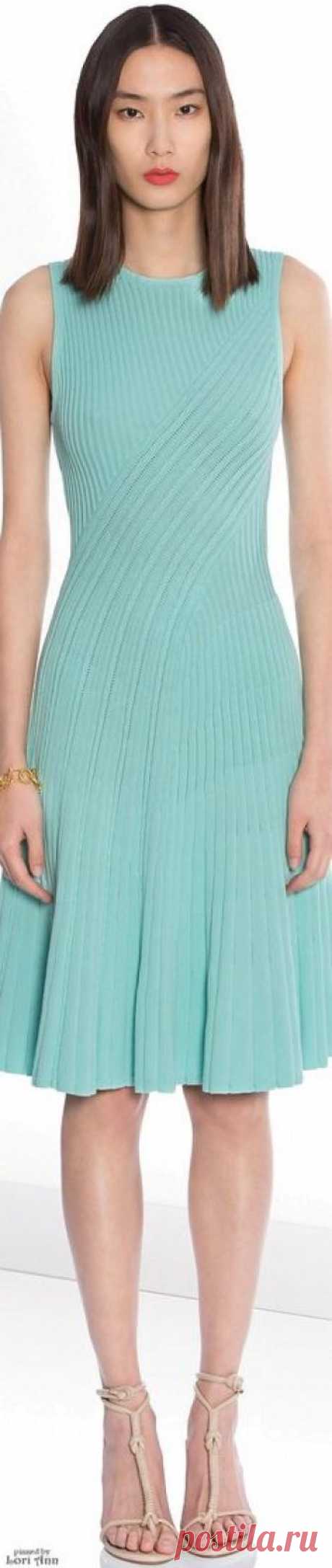 Ohne Titel Pre-Fall 2016 turquoise dress women fashion outfit clothing style apparel @roressclothes closet ideas