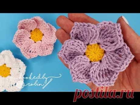 The Olivia Flower | How to Crochet a Simple Flower (Easy Tutorial) 🌺