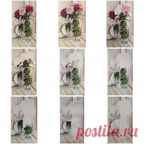 Ваза, зеркало, цветы.
Поэтапка