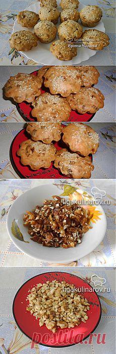 Кексы с орехами и финиками, рецепт пошаговый от Лиги Кулинаров. Рецепт кексов с орехами и финиками, рецепты Лиги Кулинаров.