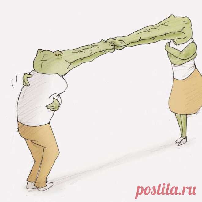 25 забавных рисунков о том, как сложно жилось бы крокодилам . Тут забавно !!!