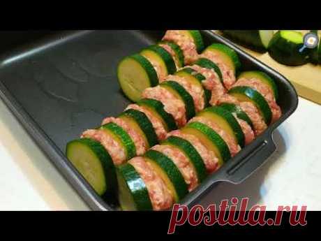 Вкусные КАБАЧКИ С ФАРШЕМ (голубцы из кабачков) в духовке. Рецепт! Эффектная подача, красивое блюдо!