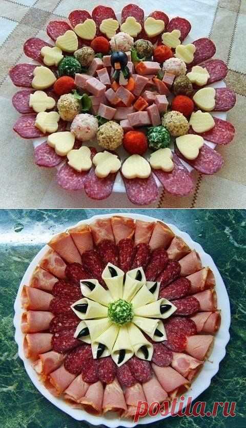 Как красиво выложить нарезку