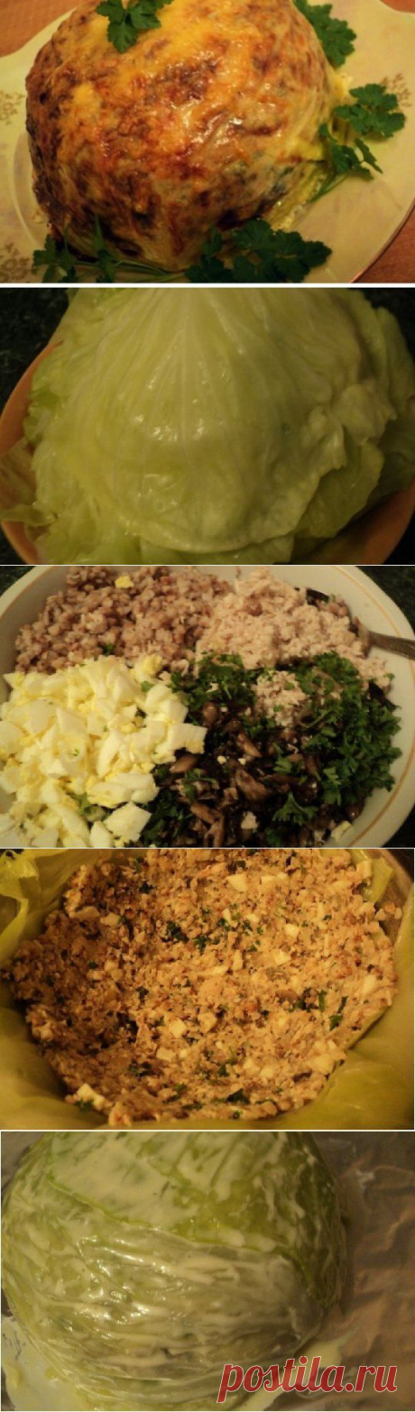 Фаршированная капуста, или очень большой голубец | Готовим вместе
