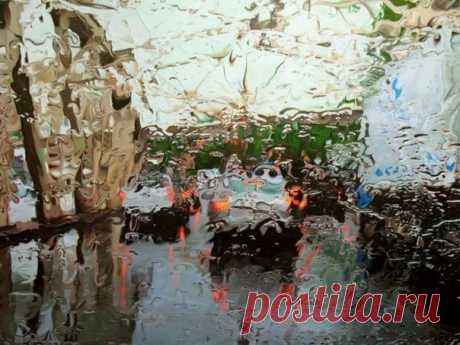 Художник, который рисует дождь. Неординарная живопись Грегори Тилкера.