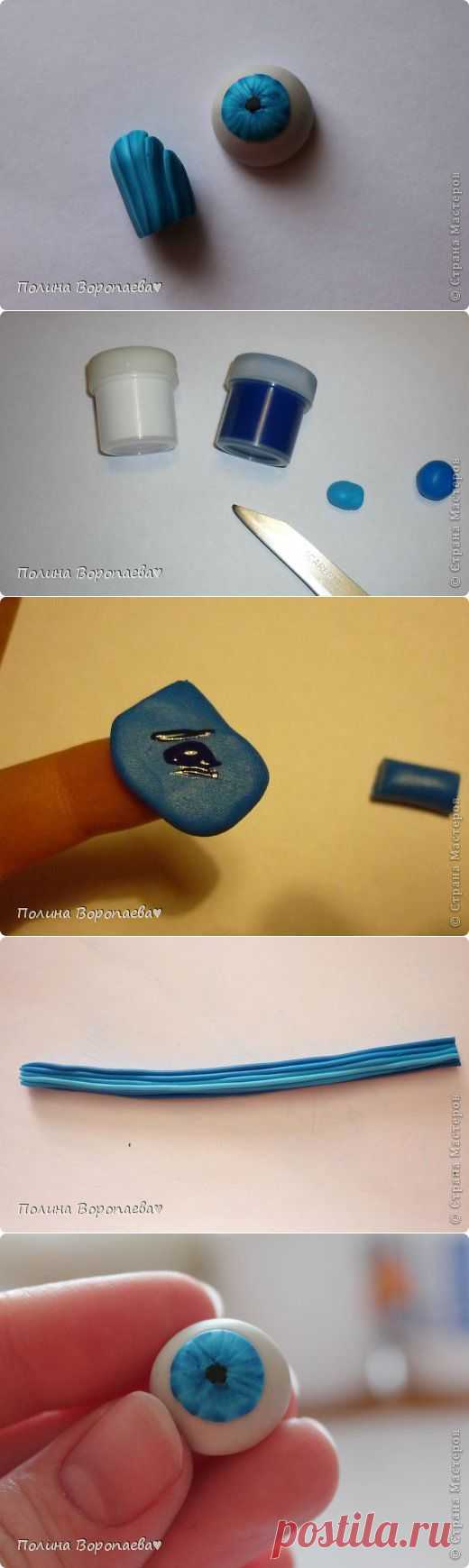 МК. Глаза из пластики (радужка)